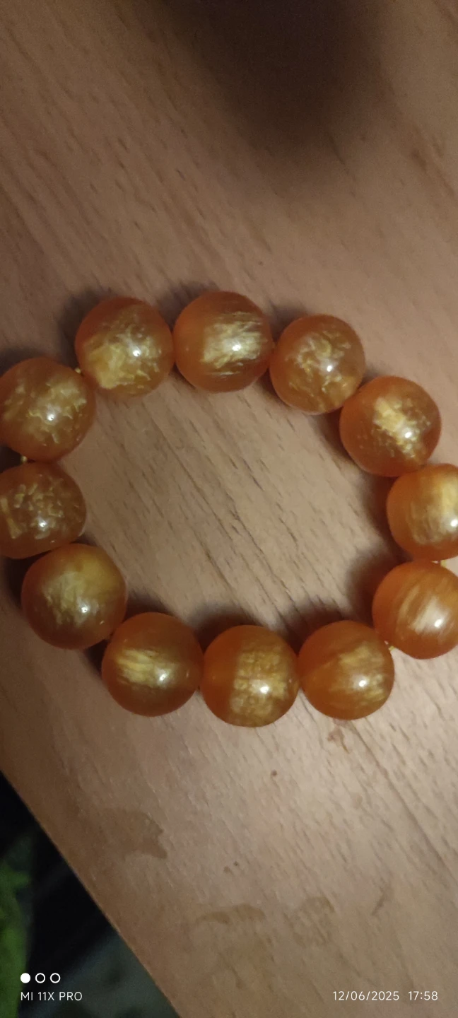 Orange Beaded Bracelet