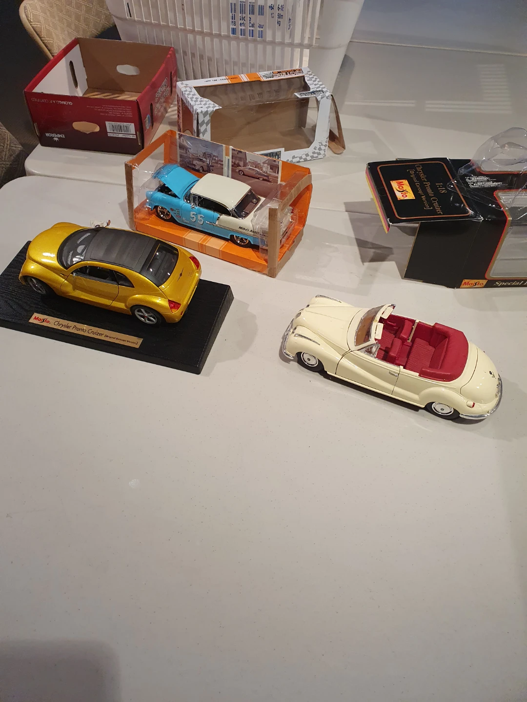 Maisto Chrysler Pronto Cruizer & 1955 Chevy Bel Air