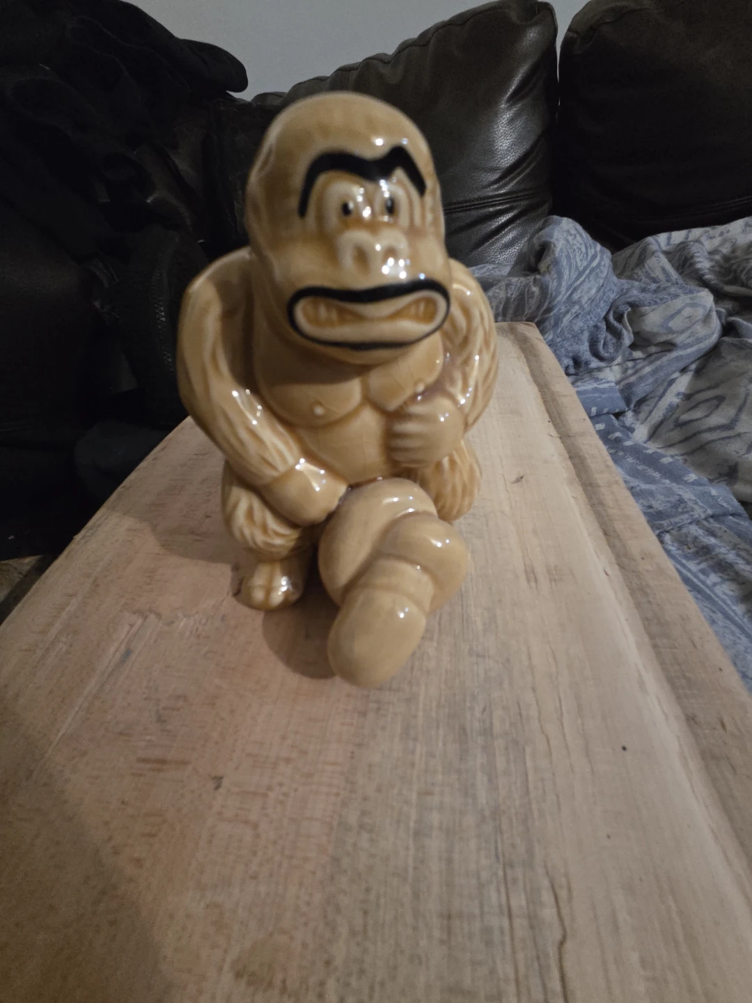 Ceramic Gorilla Figurine