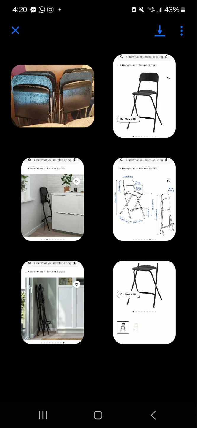 IKEA Franklin Bar Stool - Folding - photo 2