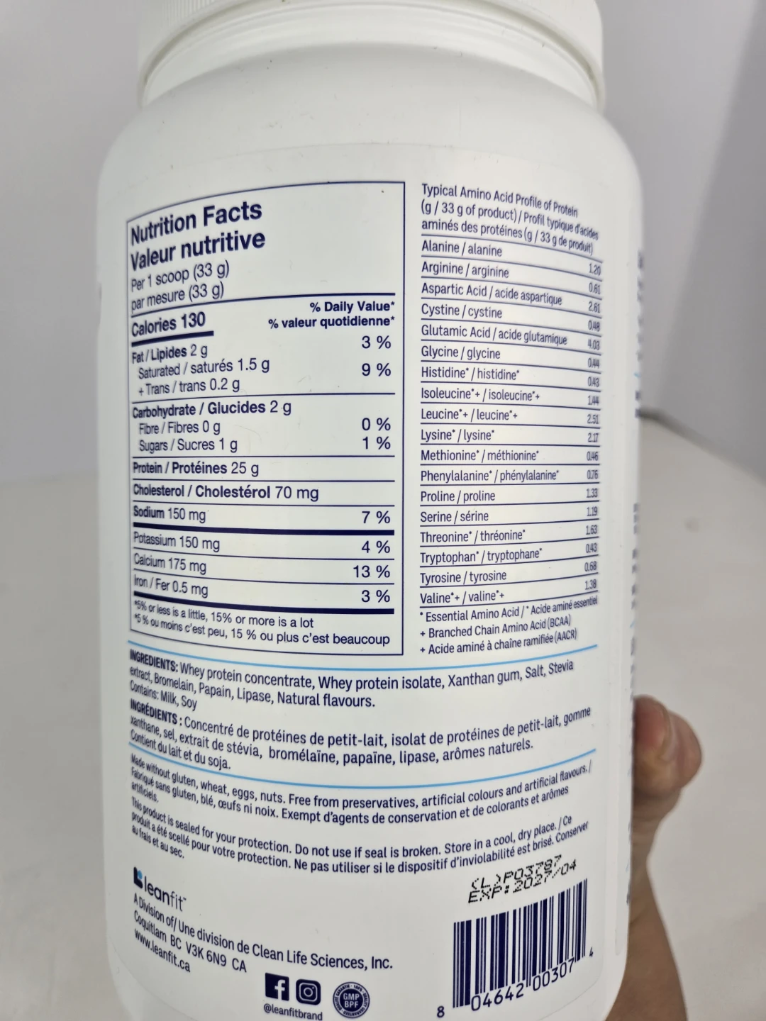 New sealed lean fit whey protein 1kg - photo 3