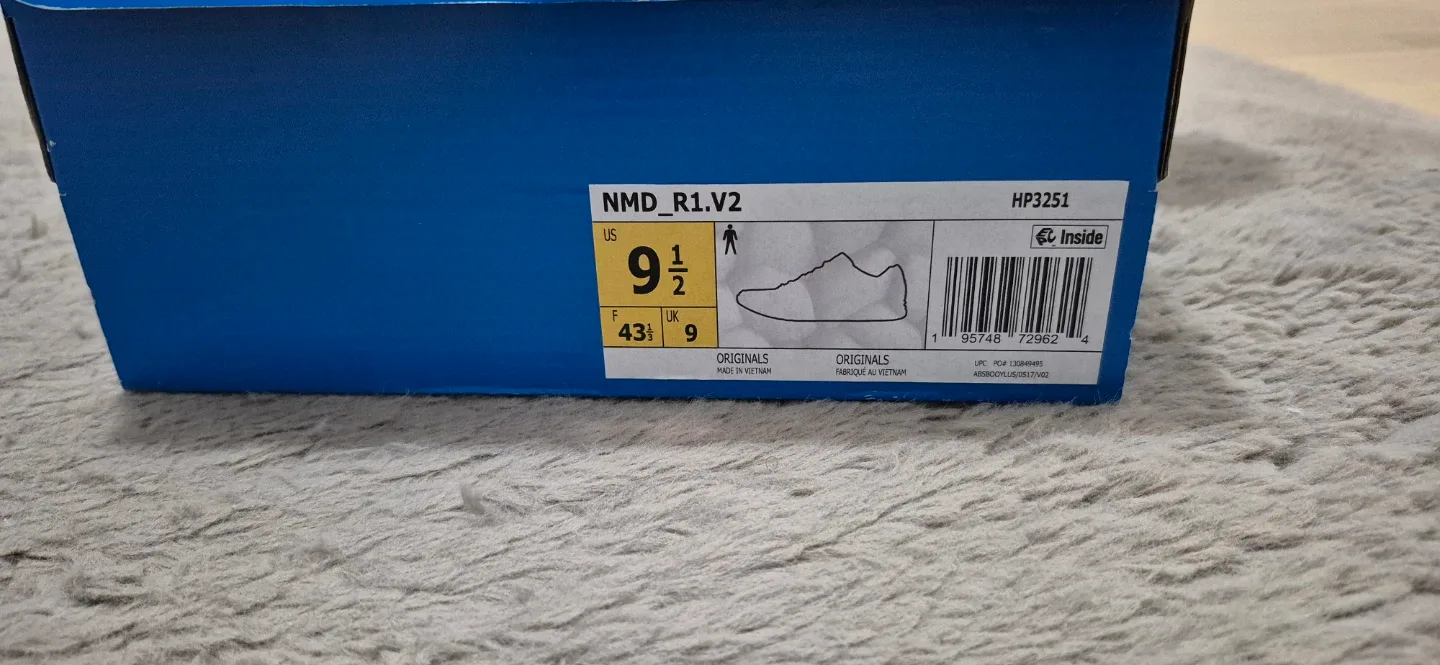 Adidas NMD_R1.V2 Black Shoes - Size 9.5