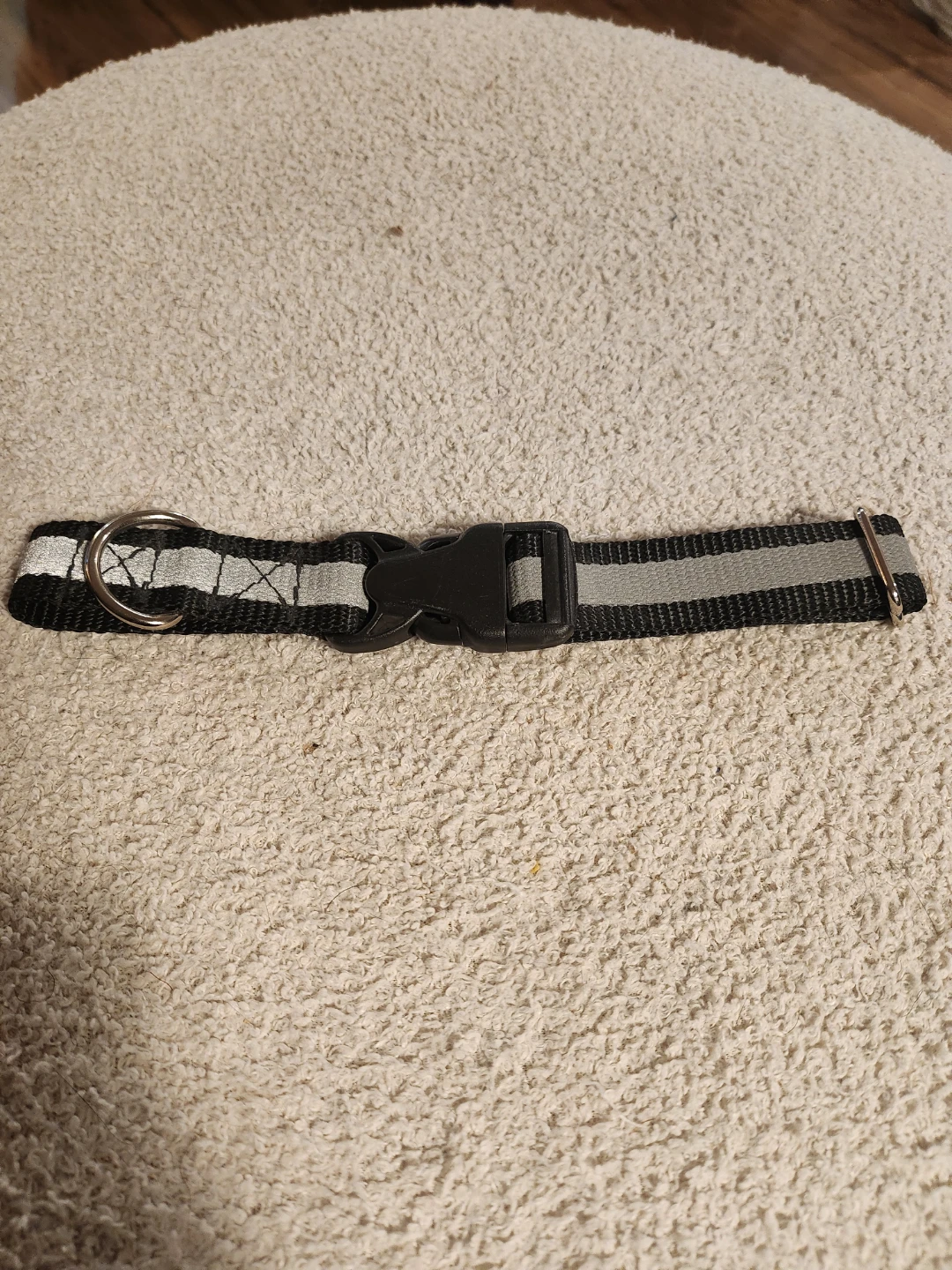 Medium Dog Collar - Reflective Black