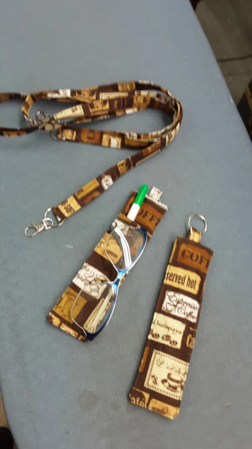 Handmade Lanyard with Pen/Glasses Holder
