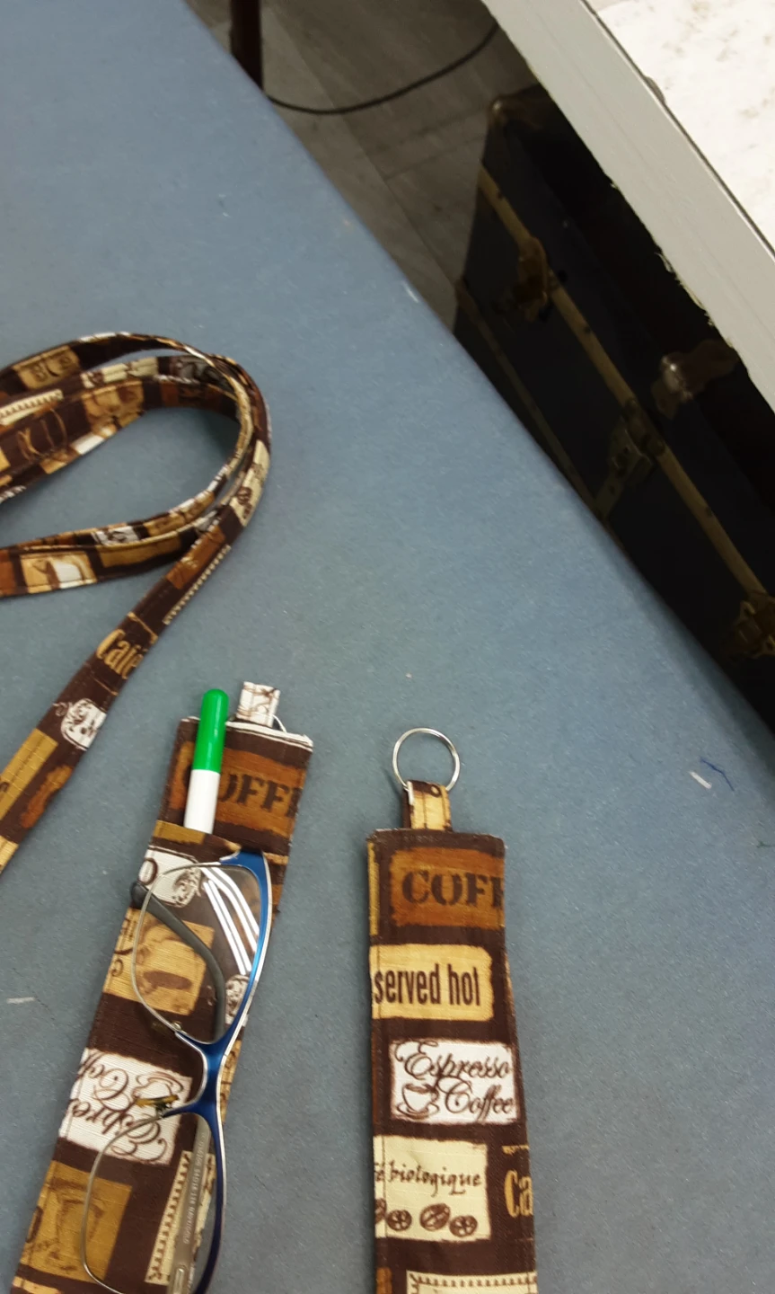 Handmade Lanyard with Pen/Glasses Holder - photo 2