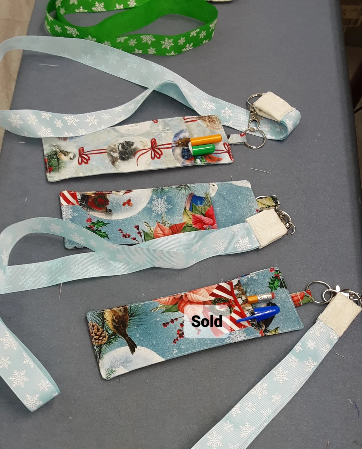 Handmade Lanyard with Pen/Glasses Holder - photo 3