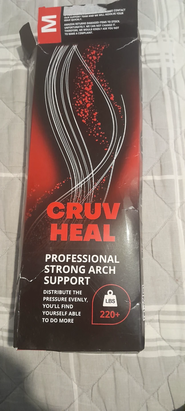 CRUV HEAL Orthotic Shoe Insoles - Size M - New - photo 3