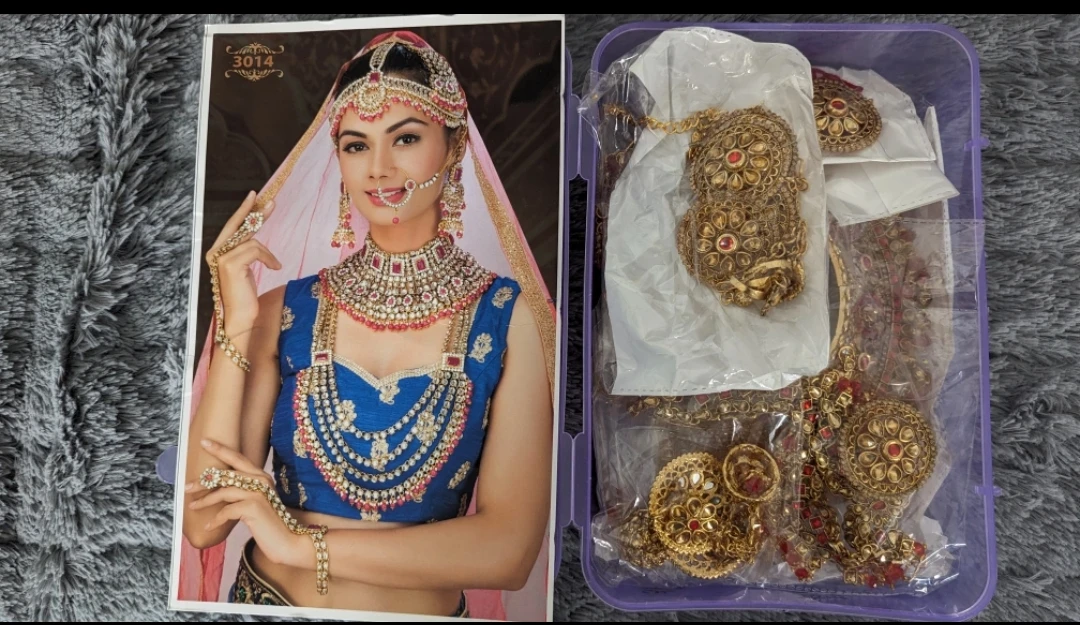 Stunning Indian Bridal Jewelry Sets –Brand New–Red and White