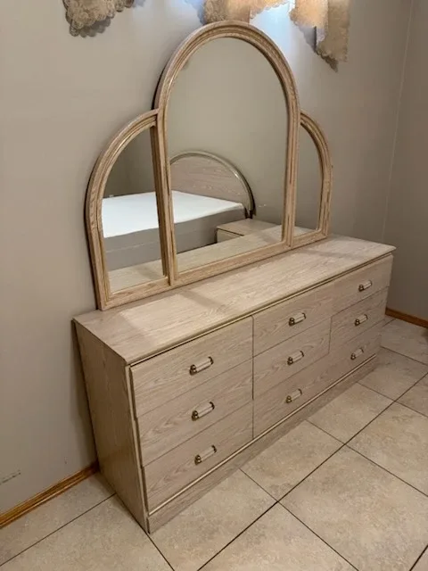 Bedroom Set - Bed Frame, Dresser, Nightstands