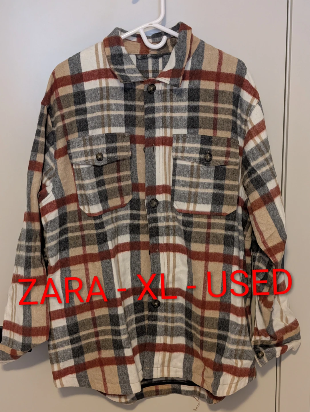 Zara Plaid Flannel Shirt - XL