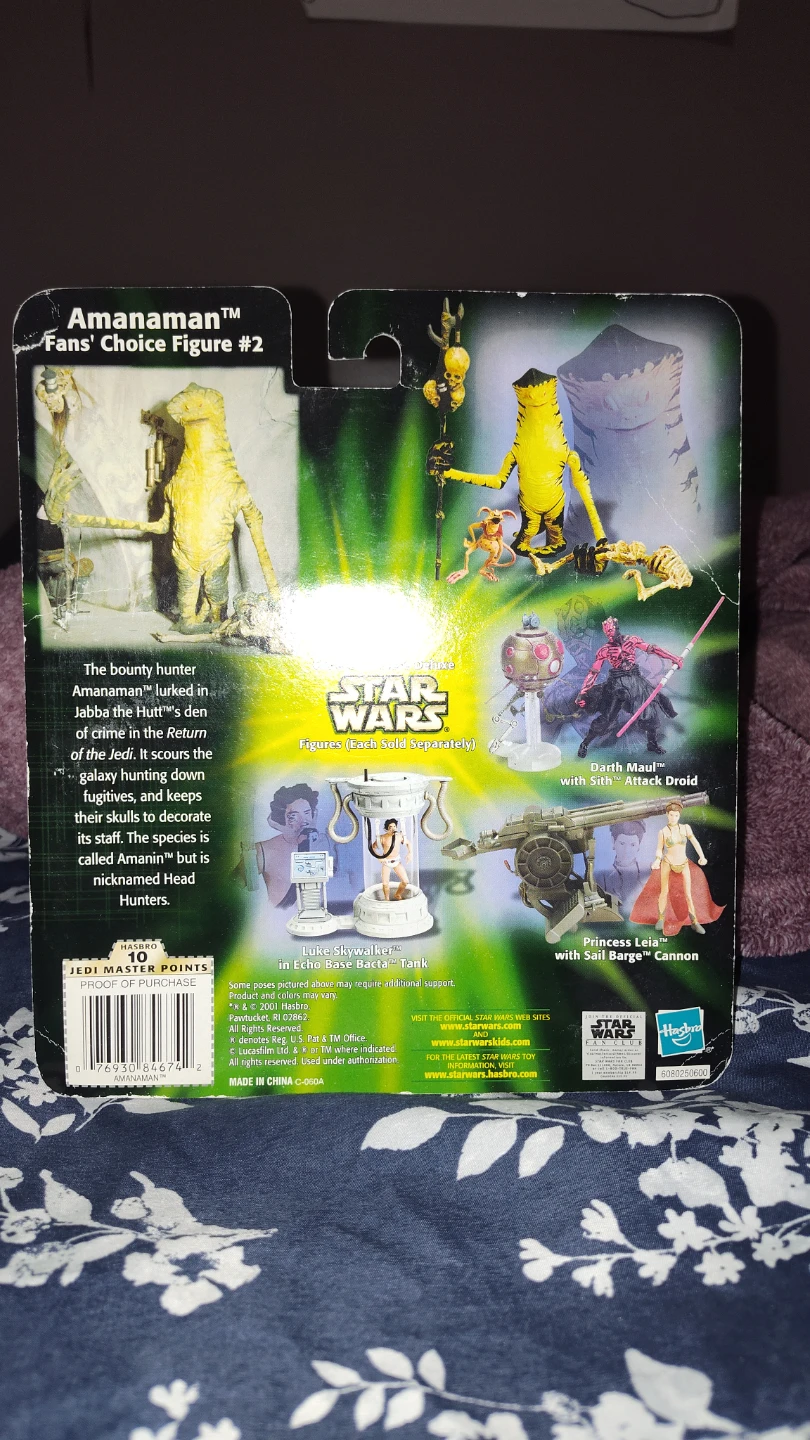 Star Wars Amanaman with Salacious Crumb Figure