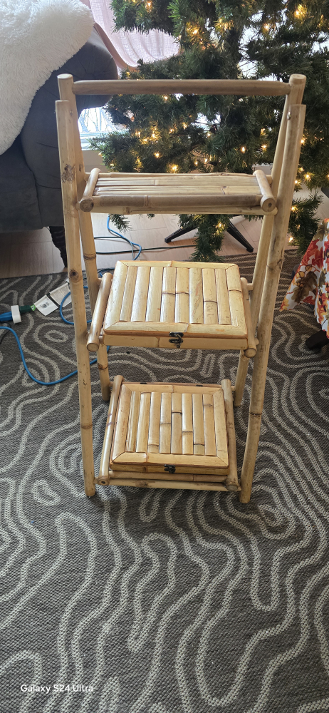 Bamboo Shelf with Storage - photo 3