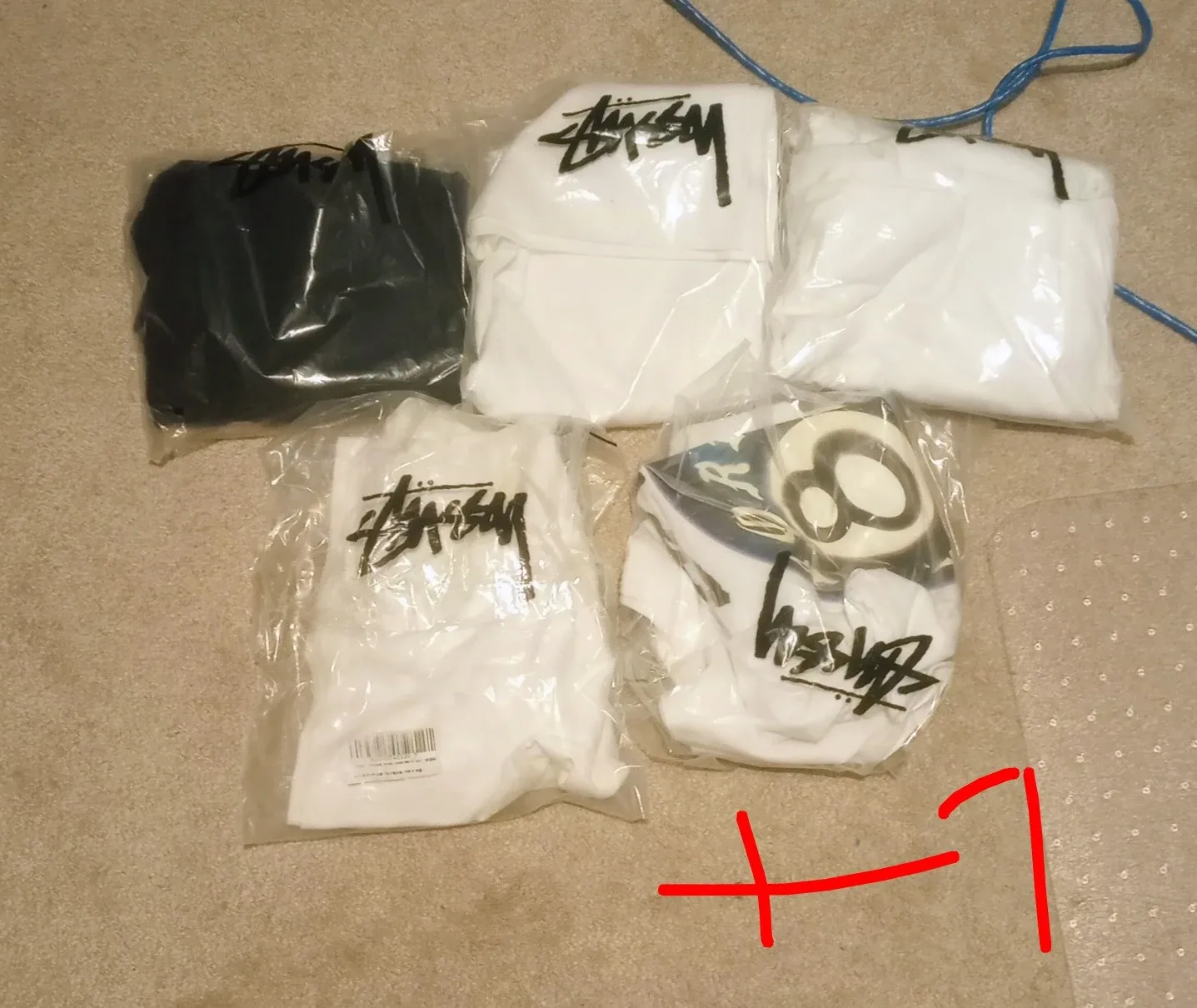 6 stussy shirts good quality 100% cotton large/xl