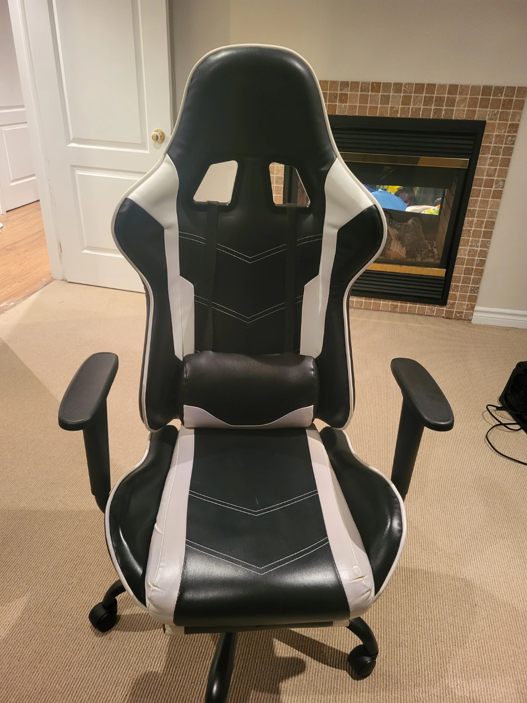 Black and White Gaming Chair