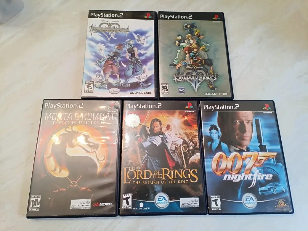 PS2 Games & Memory Cards Bundle