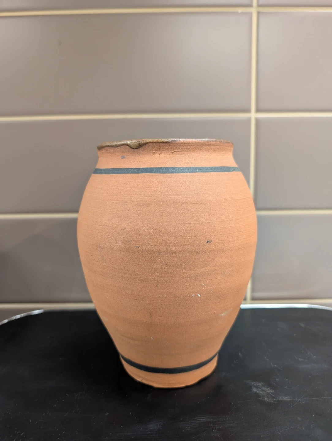 Handmade Terracotta Vase with Horse Design - photo 2