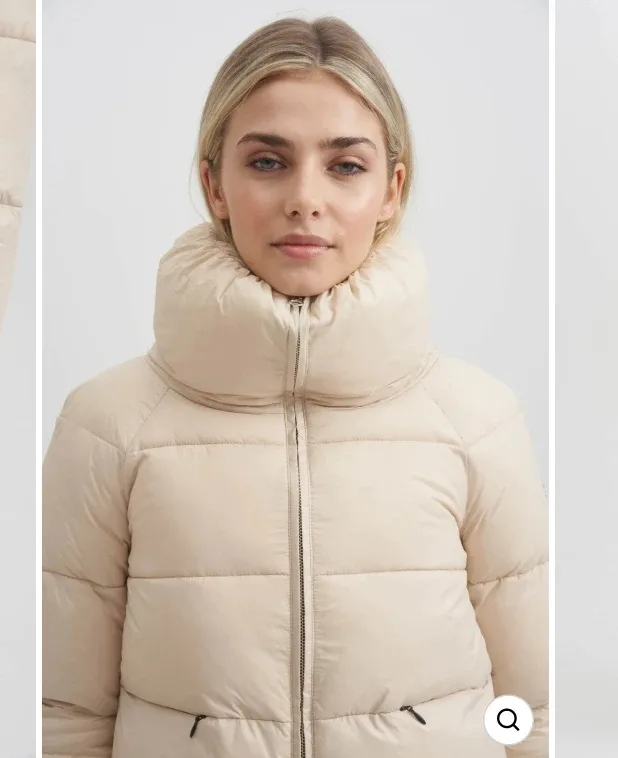 Toboggan Chloe Ivory Puffer Jacket - Fits Like Extra Small