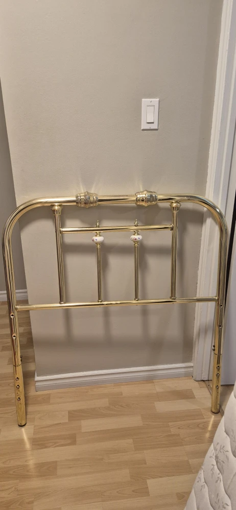 Vintage Brass Tone Headboard