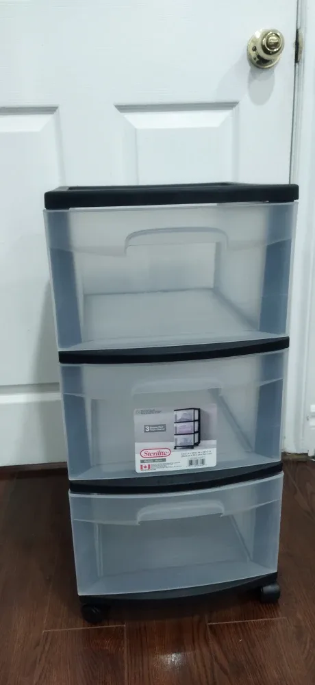 Sterilite 3 Drawer Wide Cart - Like New!