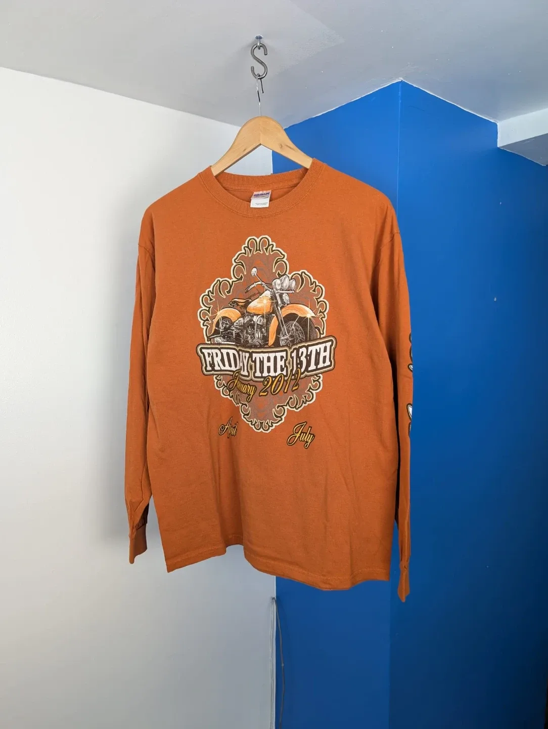 Friday 13th Motorcycle Long Sleeve Shirt - Size L