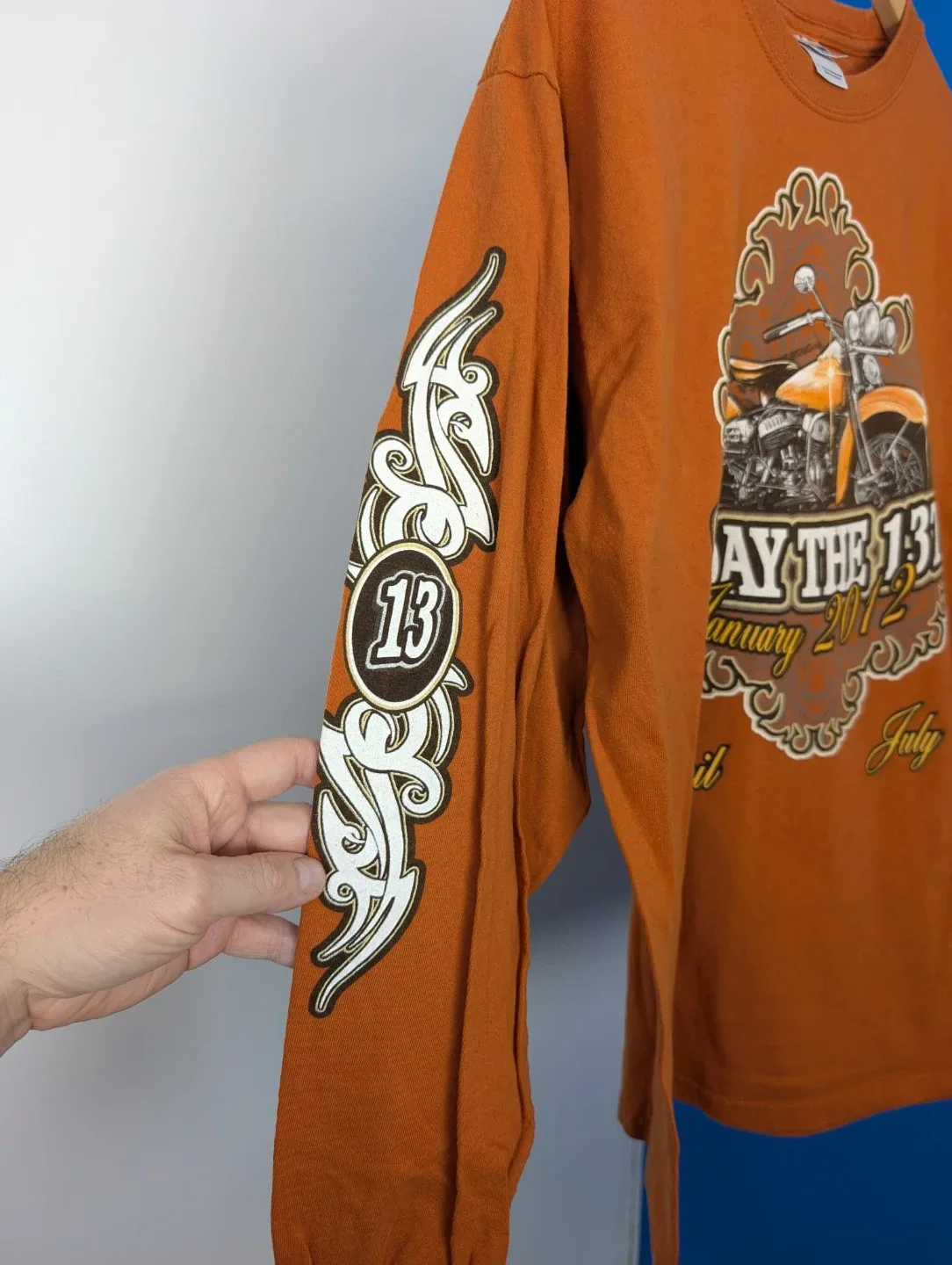 Friday 13th Motorcycle Long Sleeve Shirt - Size L image indicator(4)