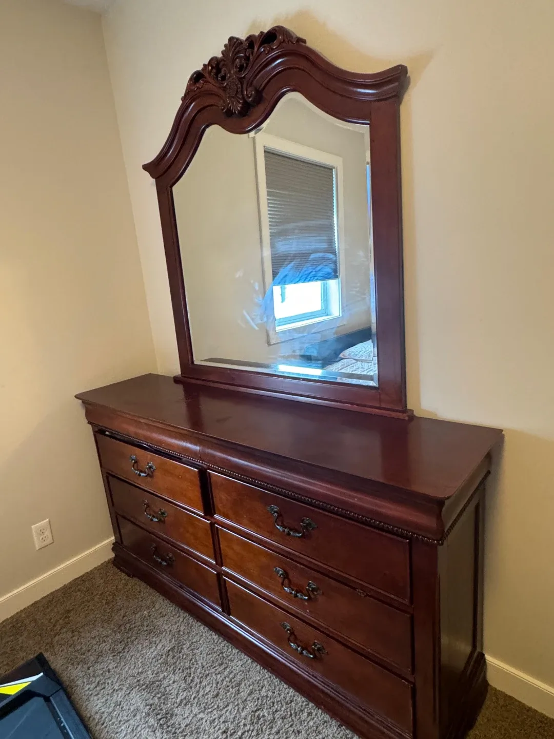 Bedroom Set - Dresser, Mirror, Bed Frame, Nightstands image indicator(4)
