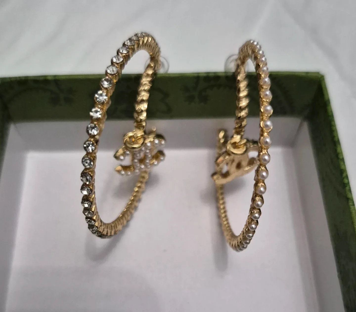 Chanel Gold Hoop Earrings image indicator(2)
