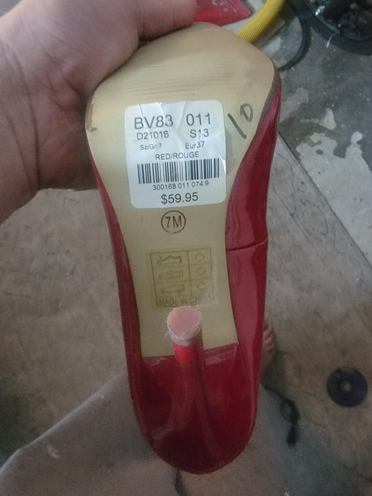 Red High Heels - Size 7