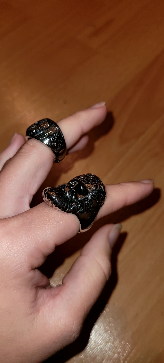 Skull and Viking style rings - photo 2