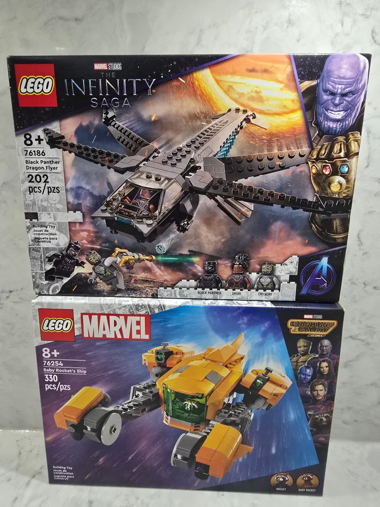 LEGO Marvel Black Panther Dragon Flyer & Rocket's Ship