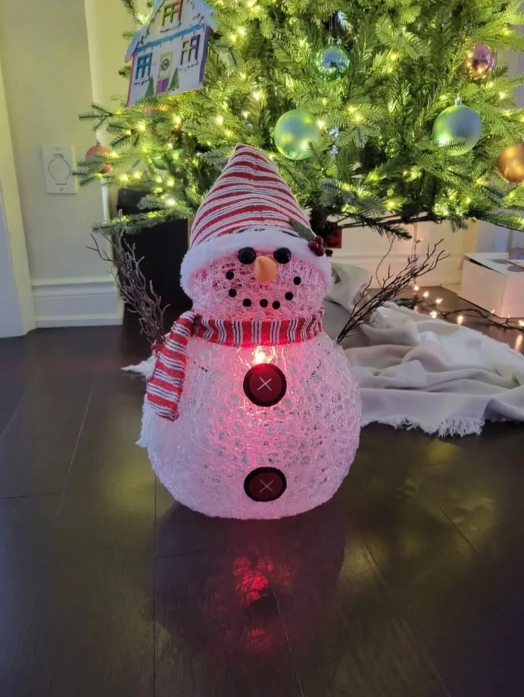Lighted Snowman Christmas Decoration