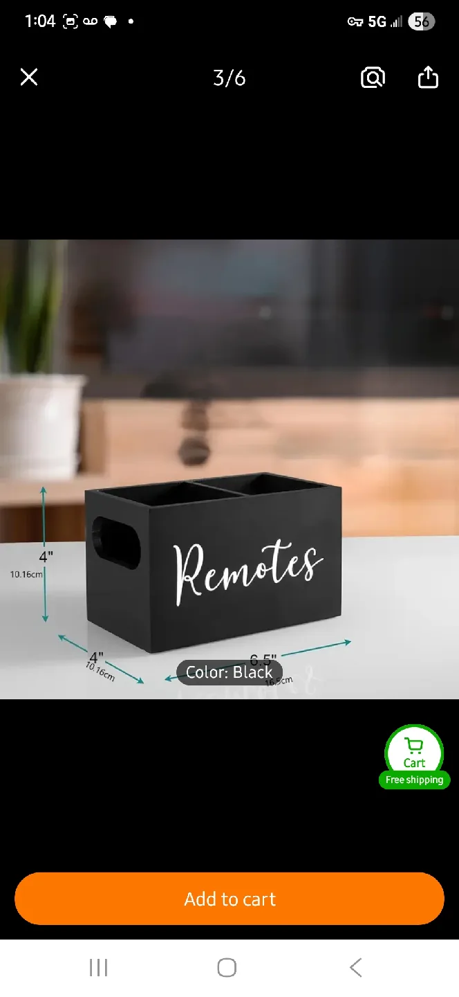 New Black Remote Control Organizer Caddy 📺 image indicator(3)