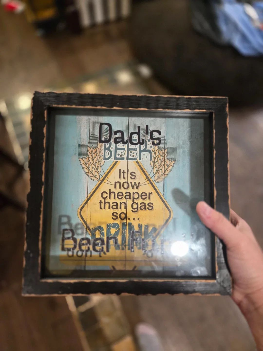 Dad's Beer Shadow Box - Funny Home Decor
