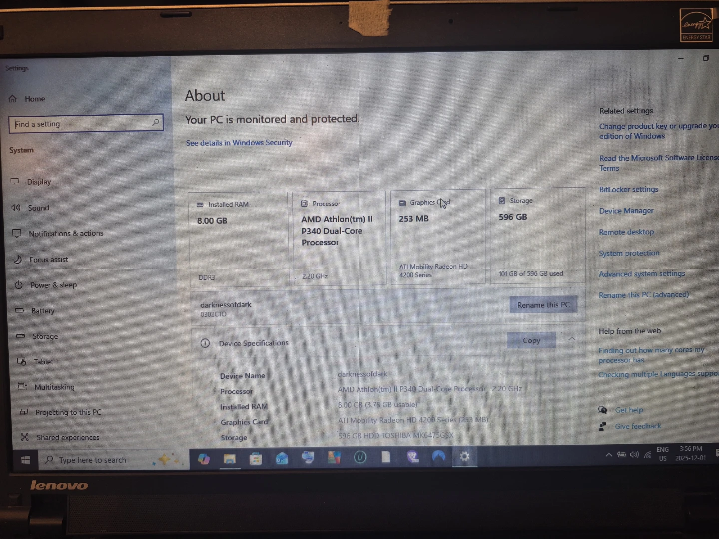 Lenovo ThinkPad Laptop - photo 2