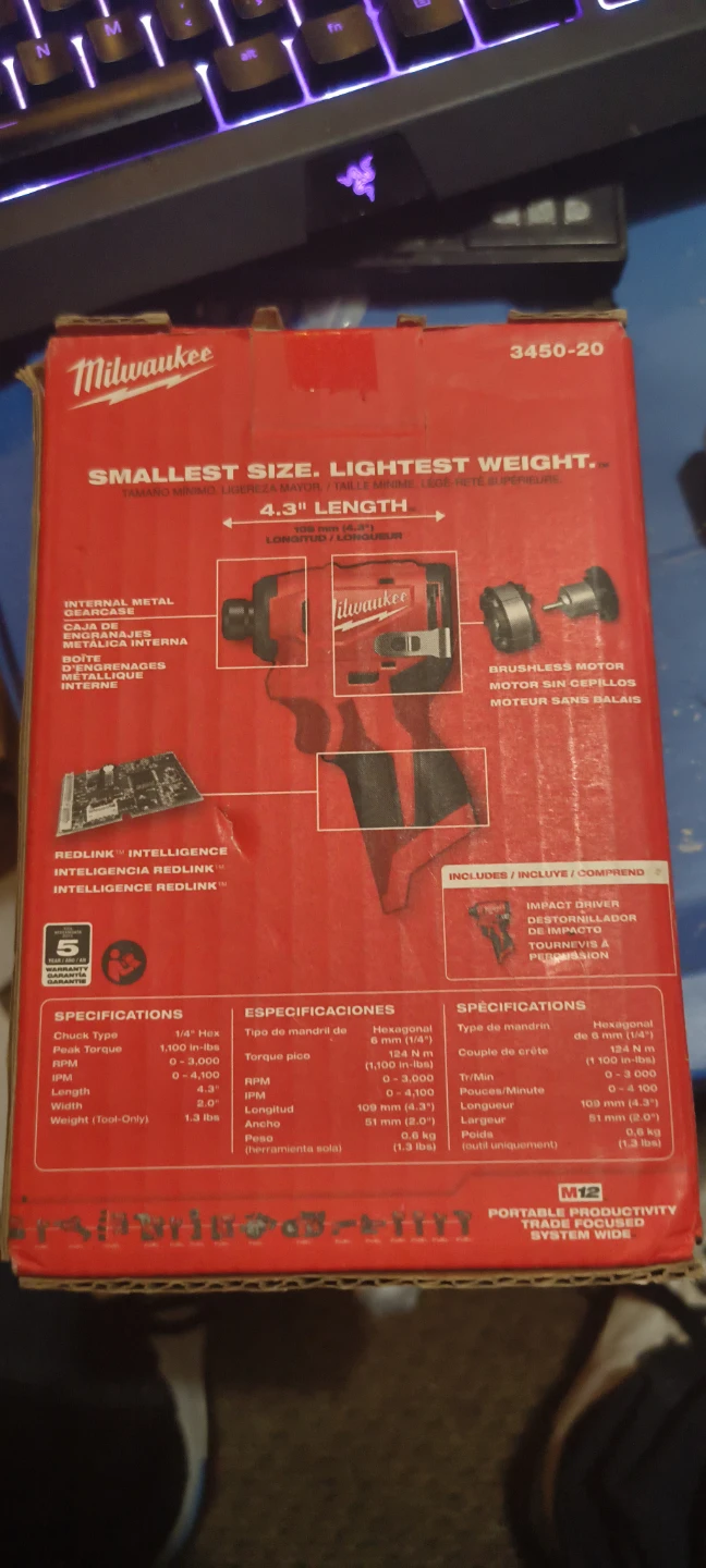 Milwaukee M12 Subcompact Brushless 1/4" Hex Impact Driver - photo 3