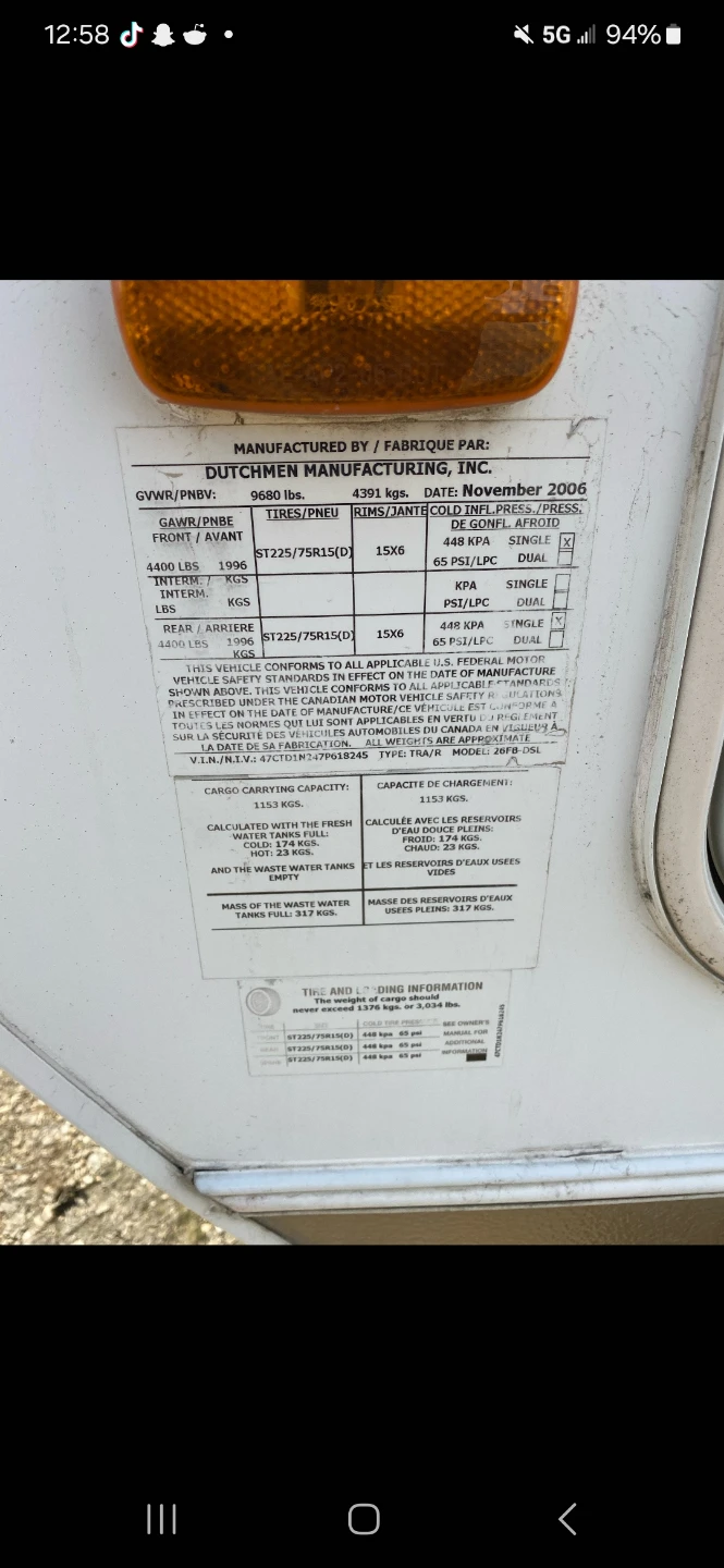 2007 Dutchman Denali 26FB Tandem Axle Trailer - photo 5