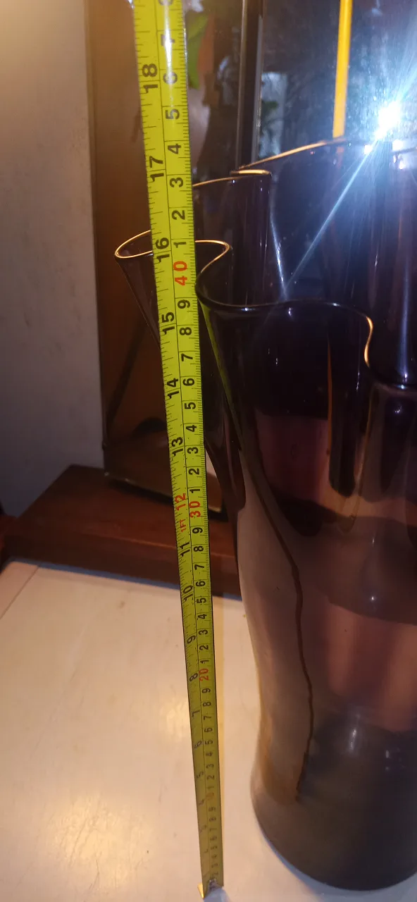 Large Amythest Purple Decorative Vase, 17" Tall image indicator(2)