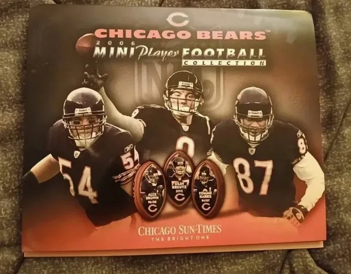 Chicago Bears 2006 Mini Player Football Collection