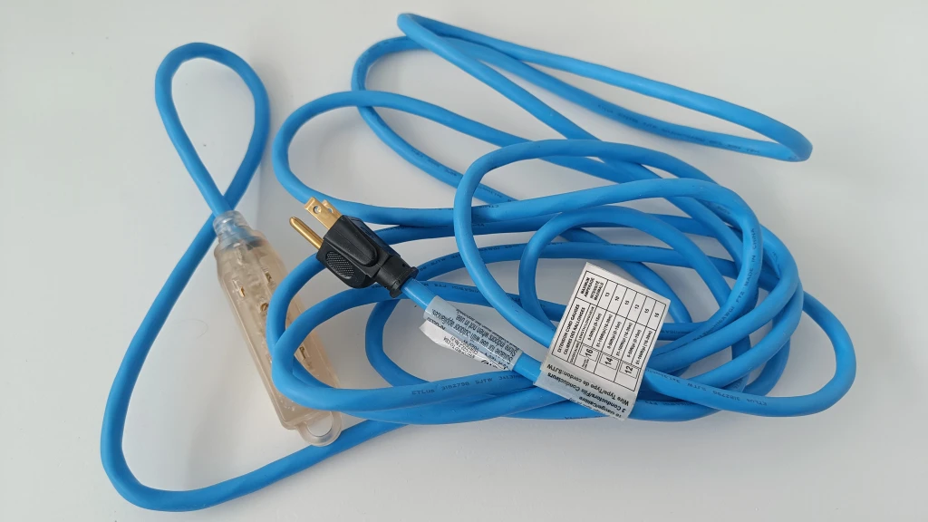 5m Blue Extension Cord #Cleanout