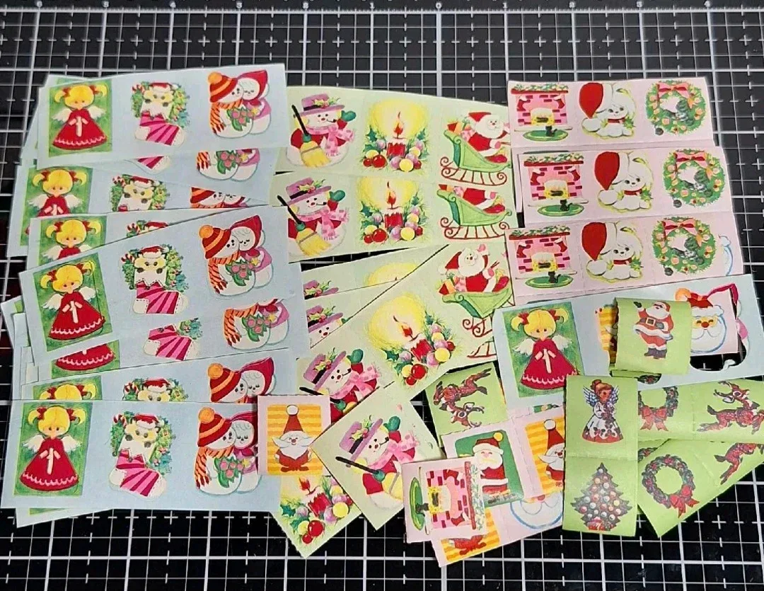 Vintage Christmas Stickers 100+ Pieces