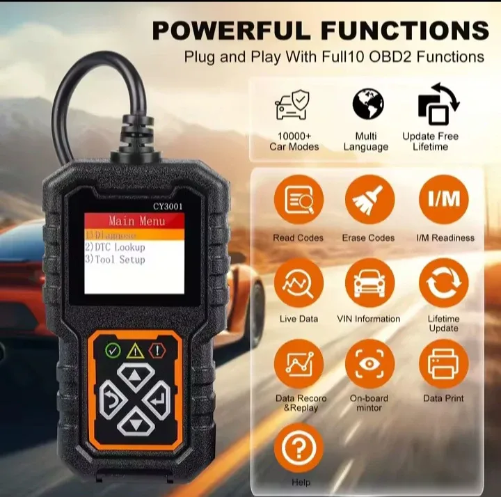 CY3001 Car OBD2 Scanner - Newest 2025 Model! image indicator(6)