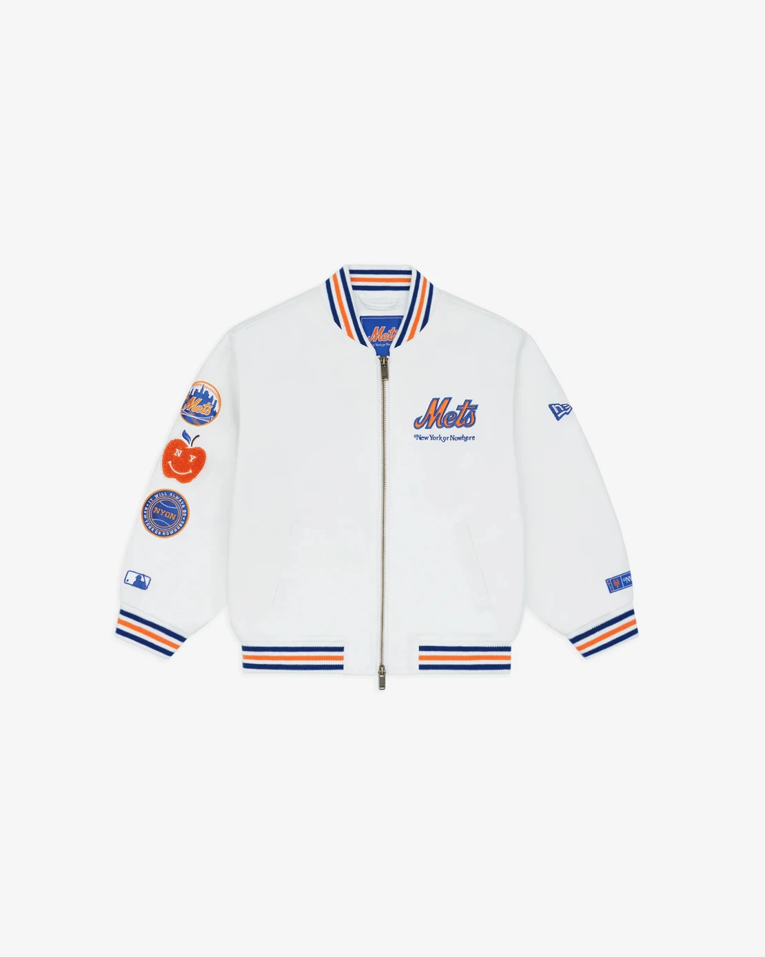 New Era MLB New York Mets White Varsity Jacket - photo 3