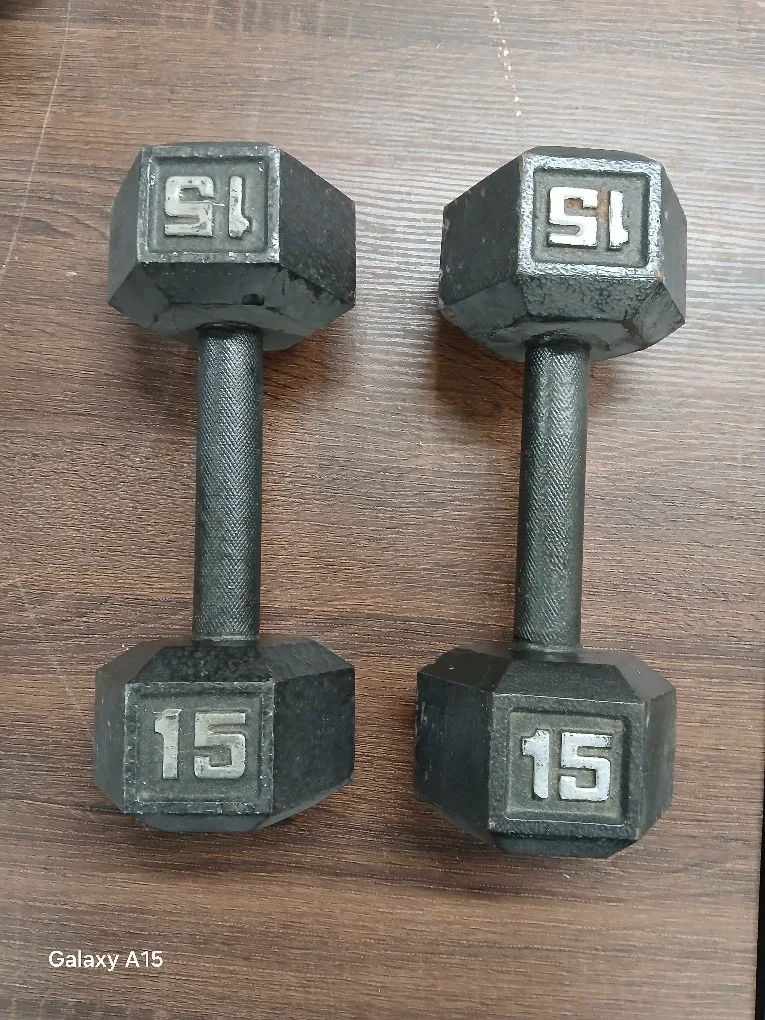 Pair of 15lb Dumbbells