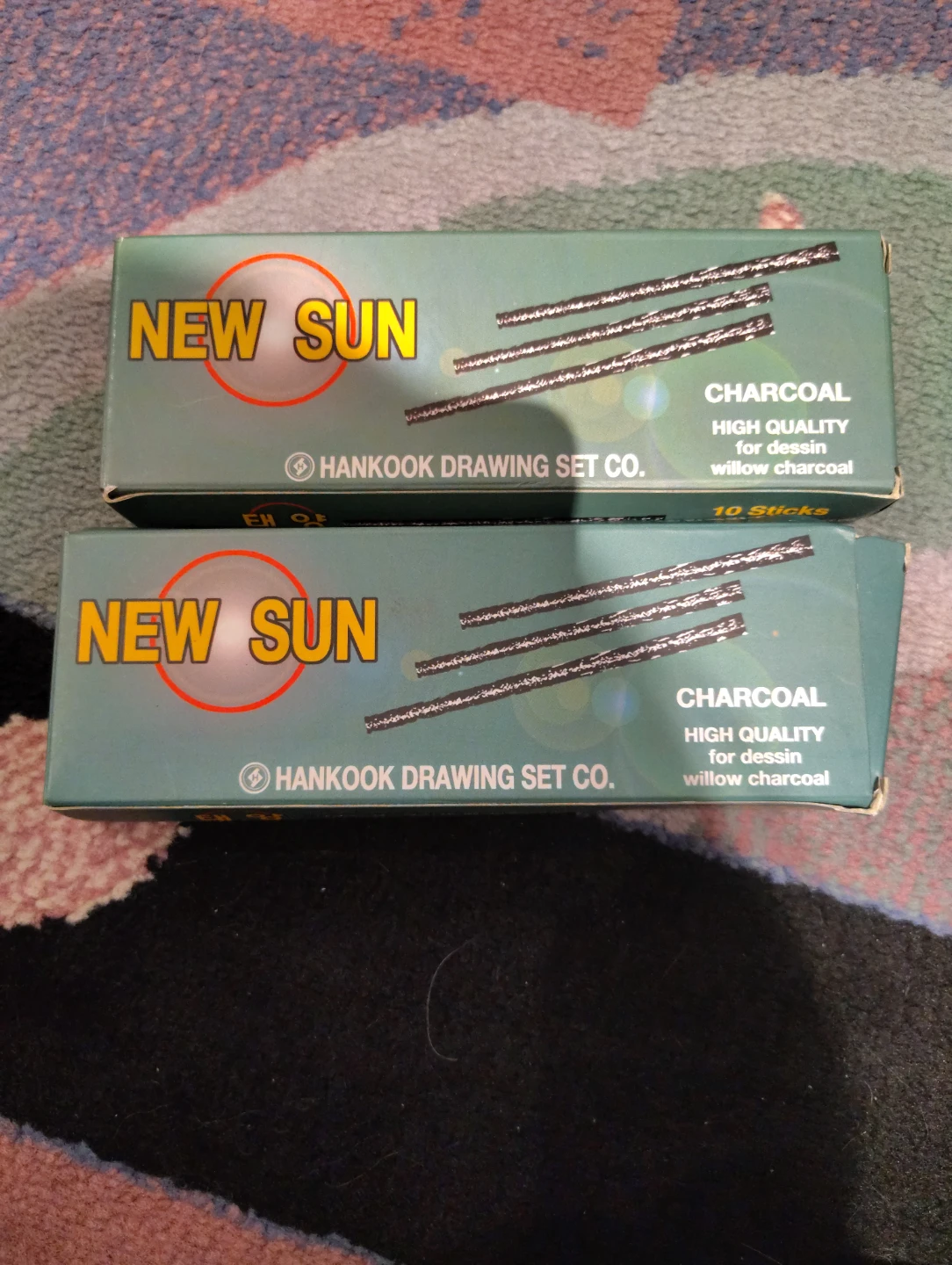 New Sun Hankook Drawing Set Charcoal - 10 Sticks