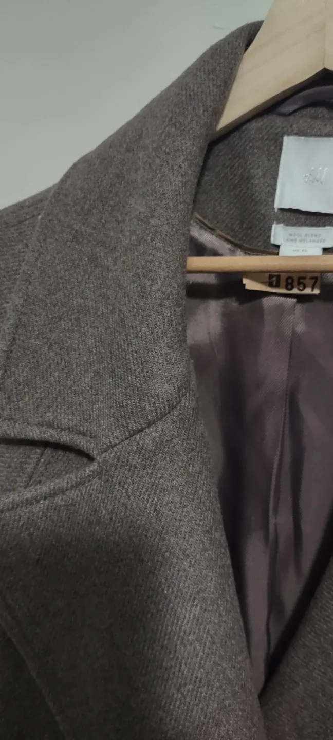 H&M Wool Blend Over Size Coat -  size XL image indicator(6)