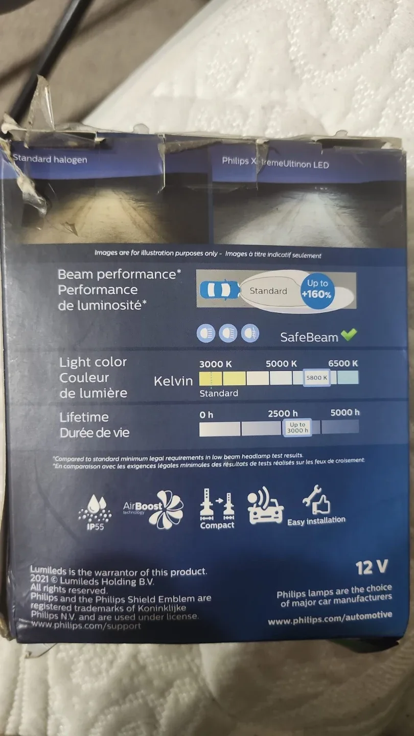 Philips H4XULED X-tremeUltinon Automotive H4 LED Headlight Bulb image indicator(4)