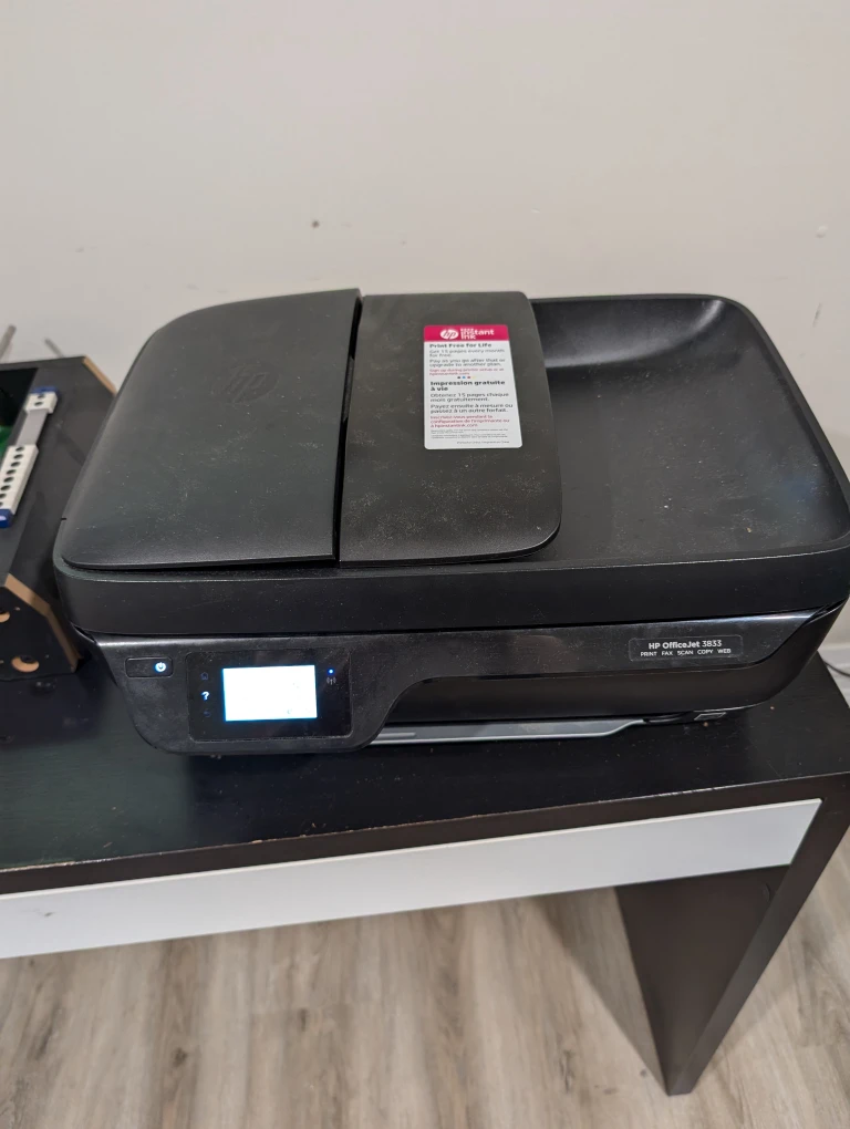 HP OfficeJet 3833 Printer - Print, Fax, Scan, Copy, Web