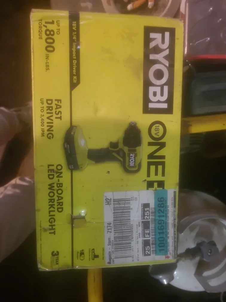 Ryobi ONE 18V 1/4" Impact Driver Kit