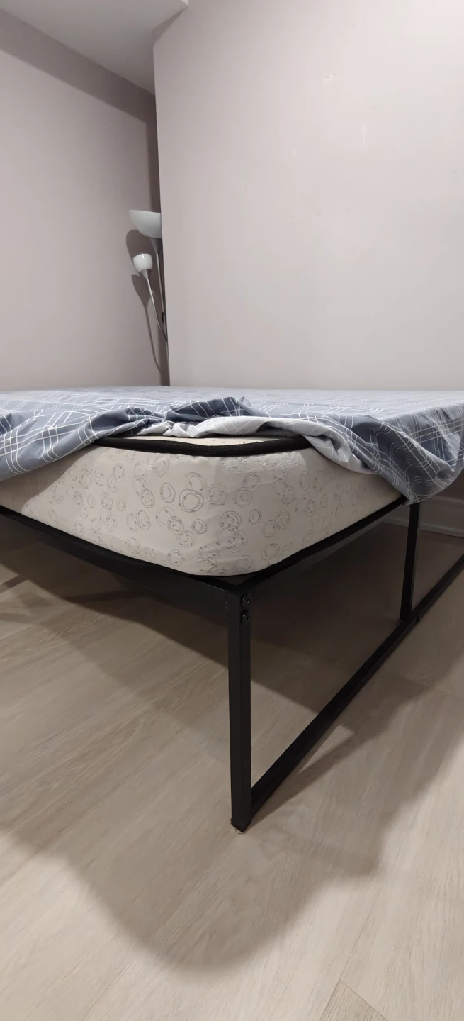 Queen Size Bed Frame Mattress +Bedsheets All-in-One Combo | $220 - photo 2