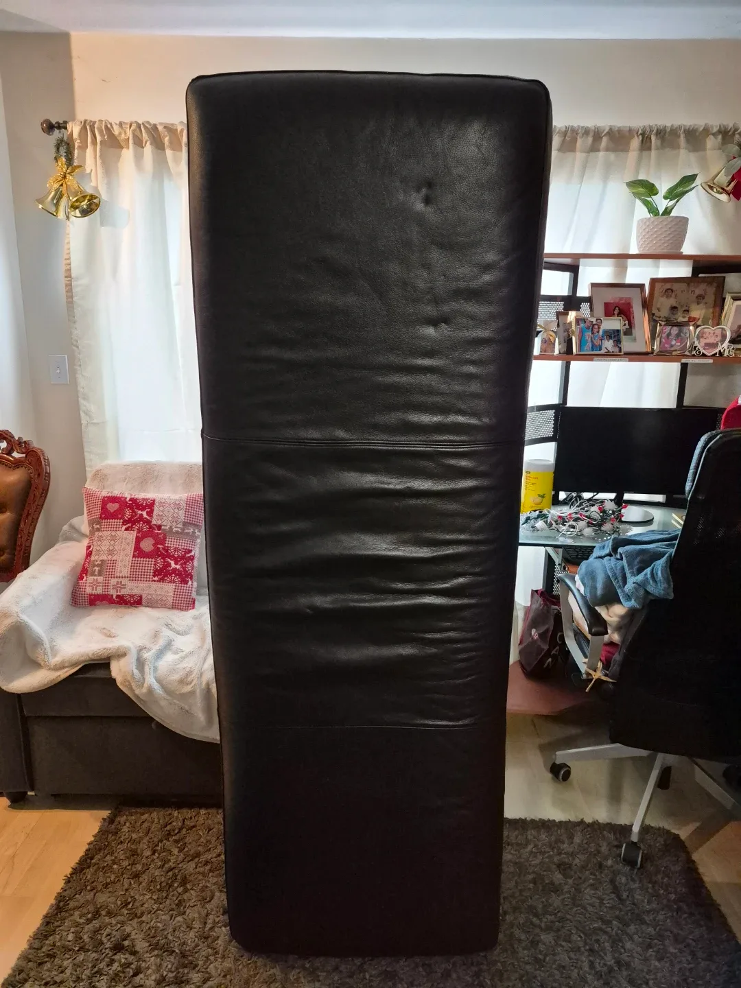 Black Leather Ottoman Bench image indicator(7)